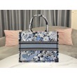 Borse Imitazioni Dior Media Book Tote Zodiac Fantastico Ricamo Blu