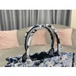 Borse Imitazioni Dior Media Book Tote Zodiac Fantastico Ricamo Blu
