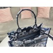 Borse Imitazioni Dior Media Book Tote Zodiac Fantastico Ricamo Blu
