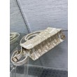 Borsa Dior Mini Book Tote con tracolla Borsa Dior Ricamo Dior Oblique color oro