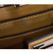 Borsa Fendi Fendi Peekaboo Cut Petite Media Bianca Borsa Fendi Fendi Peekaboo Cut Petite Media Bianca