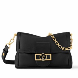 Borse Imitazioni LV Dauphine Soft MM LV M25209 in nero