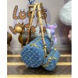 Borsa LV Papillon LV M46830 Denim monogram blu