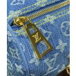 Borsa LV Papillon LV M46830 Denim monogram blu