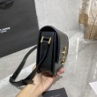 Borsa Replica 1:1 media YSL Saint Laurent Solferino Pelle di vitello nera