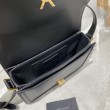Borsa Replica 1:1 media YSL Saint Laurent Solferino Pelle di vitello nera