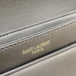 Borsa Replica 1:1 media YSL Saint Laurent Solferino Pelle di vitello nera