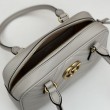 Bora Pari all'originale replica piccola con manico superiore Gucci GG Marmont 795199 Bianca