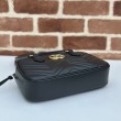 Borsa piccola con manico superiore Gucci GG Marmont 795199 Nera