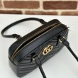 Borsa piccola con manico superiore Gucci GG Marmont 795199 Nera