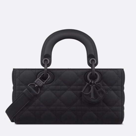 Borsa piccola Dior Lady D-Joy Nero ultra opaco
