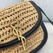 Borse Replica piccola YSL Saint Laurent Kaia in rafia