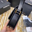Imitazioni borse griffate piccola YSL Saint Laurent Solferino Pelle di vitello nera
