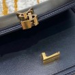 Imitazioni borse griffate piccola YSL Saint Laurent Solferino Pelle di vitello nera