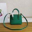 Borsa Prada Mini Galleria Verde Saffiano
