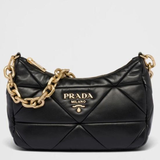 Borsa Prada System Patchwork In Nappa Nera