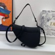 Borsa Saddle Dior con tracolla in pelle di vitello ultraopaca nera