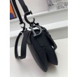 Borsa Saddle Dior con tracolla in pelle di vitello ultraopaca nera