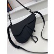 Borsa Saddle Dior con tracolla in pelle di vitello ultraopaca nera