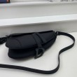 Borsa Saddle Dior con tracolla in pelle di vitello ultraopaca nera