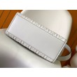 Borsa shopper Fendi Sunshine piccola/media con motivo FF in rilievo 3D-Texture Bianca