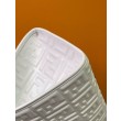 Borsa shopper Fendi Sunshine piccola/media con motivo FF in rilievo 3D-Texture Bianca