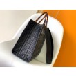 Borse Imitazioni shopper Fendi Sunshine piccola/media con motivo FF in rilievo 3D-Texture Nera