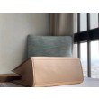 Borse Firmate Replica shopper media Fendi Sunshine in flanella marrone