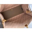 Borse Firmate Replica shopper media Fendi Sunshine in flanella marrone