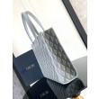 Borse Firmate Replica tote Dior Safari CD Diamond Tela Grigia