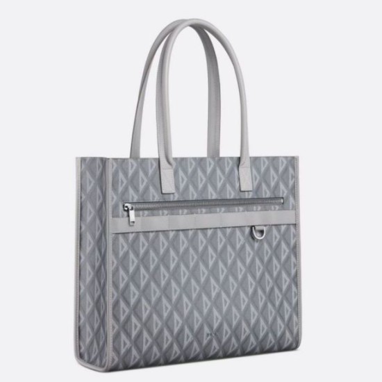 Borse Firmate Replica tote Dior Safari CD Diamond Tela Grigia
