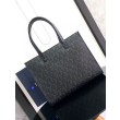 Borsa tote Dior Safari CD Diamond Tela Nera