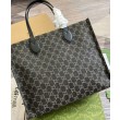 Borsa tote grande Gucci Ophidia GG 772184 Nera