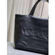 Borsa tote imbottita larga YSL Saint Laurent in nappa nera Borsa tote imbottita larga YSL Saint Laurent in nappa nera
