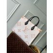 Borsa tote LV OnTheGo MM LV M46912 Monogram Dune