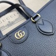 Borse Firmate Replica tote mini Gucci Ophidia 765043 Nera