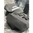 Imitazioni borse griffate tote YSL Saint Laurent Rive Gauche all'uncinetto in rafia nera