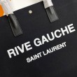 Borsa tote YSL Saint Laurent Rive Gauche Lino nero e