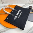 Borsa tote YSL Saint Laurent Rive Gauche Lino nero e