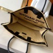Imitazioni borse griffate tote YSL Saint Laurent Rive Gauche Rafia beige e