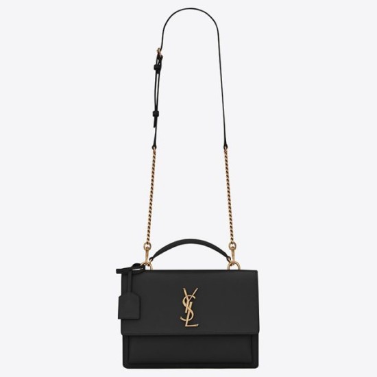 Borsa YSL Saint Laurent nuova media Sunset Nero