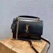 Borsa YSL Saint Laurent nuova media Sunset Nero