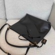 Borsa YSL Saint Laurent Tag Hobo Pelle di vitello nera