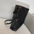 Borsa YSL Saint Laurent Tag Hobo Pelle di vitello nera