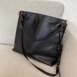 Borsa YSL Saint Laurent Tag Hobo Pelle di vitello nera