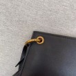 Borsa YSL Saint Laurent Tag Hobo Pelle di vitello nera