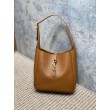 Borse YSL Saint Laurent Le 5 A 7 Supple Small Hobo Marrone