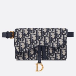 Replica Perfette Marsupio Dior Oblique Saddle Blu imitazioni