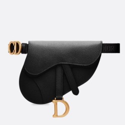 Replica Perfette Marsupio Dior Saddle granulato nero imitazioni