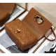 Replica Perfette Borse  Alta Qualità Dior Piccola Caro In Pelle Di Vitello Cannage Marrone imitazioni